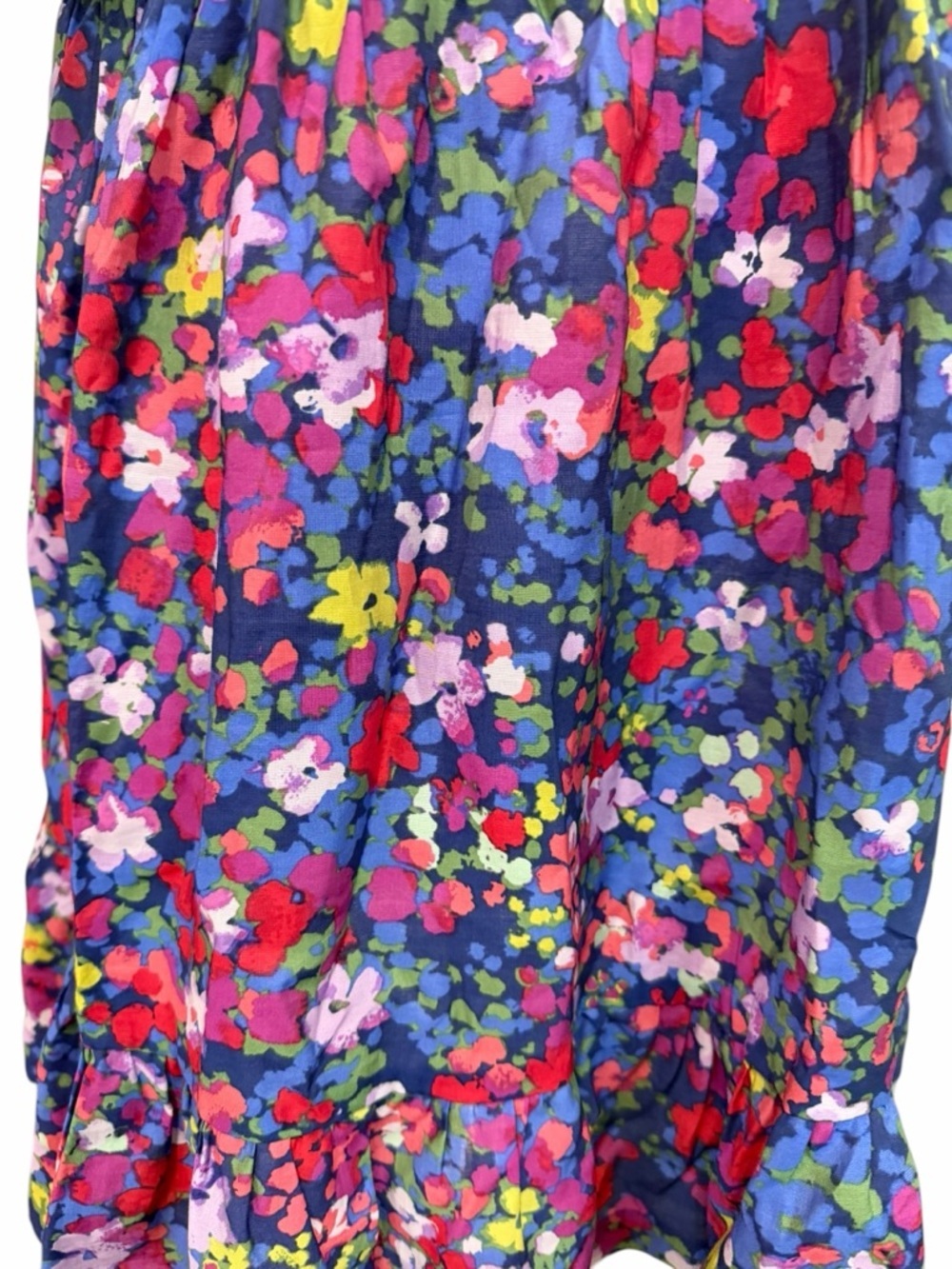 Summersalt Floral Print Tie Neck Tiered Knee Length Size S/M Beach Coastal - Picture 3 of 11